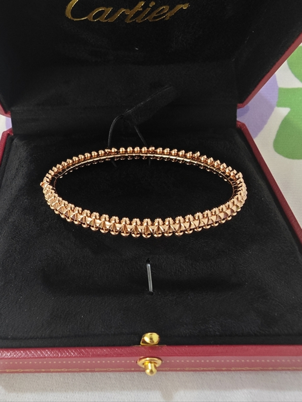 Cartier 18k Rose Gold Studded Bracelet